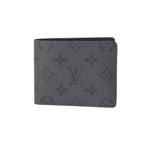 Louis Vuitton Eclipse Black Reverse Portefeuille Wallet Gray